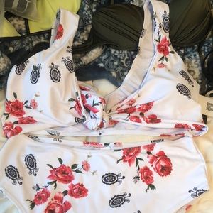 High rise bathing suit!